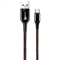 Кабель Baseus X-type Light Cable USB to Type-C 2A 1m CATXD-A01 Black