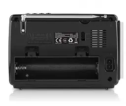 Радиоприемник портативный REAL-EL X510 Black с фонариком - мініатюра 5