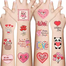 Набір тимчасових тату "Кохання №3" Fresh Tattoo Love-tattoo-mini-set-2-10, 10 штук, розмір 12 х 7 см - мініатюра 6