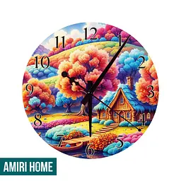 Настенные часы AMIRI HOME Природа 28 см бесшумная без стекла VG1012