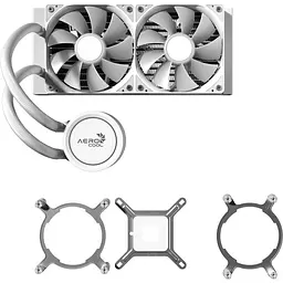 Система водяного охолодження AeroCool Abyss L240R White (ACLA-AB24117.21) - мініатюра 4