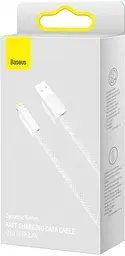Кабель Baseus Dynamic Series Fast Charging Cable USB to Lightning 2.4A 2m CALD000502 White - мініатюра 2