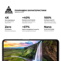 Захисне скло на OPPO A96 з олеофобним покриттям, Pro, повне проклеювання, антистатичний і пиловідштовхуючий шар, 9H, самоклеючеся, 2.5D, на весь екран, антистатичний клей, ArmorStandart (ARM61037) - мініатюра 5