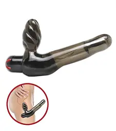 Безремневий страпон з вібрацією, 15х4 см Fetish Fantasy Vibrating Strapless