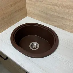Кухонна мийка Adamant CIRCUM mokko 500x425x180 мм, без крила 50 см - мініатюра 3