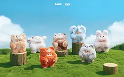 Колекційна м'яка іграшка 10/10 Toys з кільцем Giggle Monster Лісові пухнастики V2 (GM9981134) - мініатюра 3