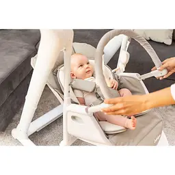 Крісло-гойдалка + стільчик для годування Caretero Indigo Navy - мініатюра 8