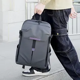 Рюкзак міський No Brand BLH6868 44х29 см Gray 13083-84485 - мініатюра 6