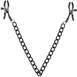 Затискачі для сосків Bedroom Fantasies Nipple Clamps with Chain - Black