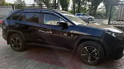 Дефлектори вікон вітровики Benke для Toyota Rav 4 2018- (Хром Молдін Нержавіюча 3D) - мініатюра 2
