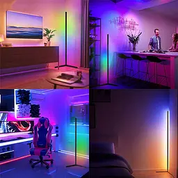 Підлогова кутова LED лампа RGB Magic 1 Bluetooth USB with app Black Epik teh0029713 - мініатюра 4