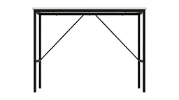 Стіл письмовий Line Тайм Ferrum-decor 750x1000x500 Чорний метал ДСП Біле 16 мм (FRD-104864) - мініатюра 4