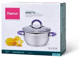 Каструля Annette з нержавіючої сталі з кришкою-друшляком Fissman Ø24хØ19х12,5 см kuh0007851 - мініатюра 8