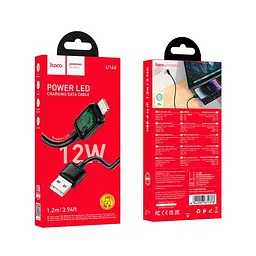 Кабель HOCO Lightning Mundo charging data cable U146 1.2m, 2.4A, 12W - мініатюра 2