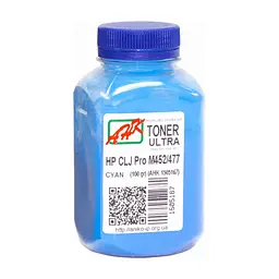 Тонер HP CLJ Pro M452/477, 100г Cyan ULTRA COLOR AHK (1505167)