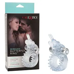 Віброкільце з метеликом CalExotics Butterfly Beauty Orgasm Ring, 8х3.2 см (прозорий) - мініатюра 5