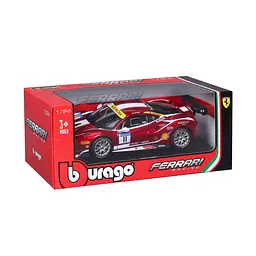 Автомодель Bburago Ferrari 488 Challenge 1:24 червоно-чорна (18-26308) - мініатюра 10