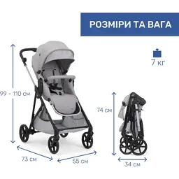 Коляска Chicco 2 в 1 Seety сіра (87097.56.01) - мініатюра 7