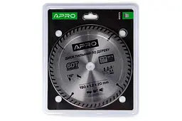 Диск пильний по дереву Apro 190 x 2016мм x 60T - мініатюра 2