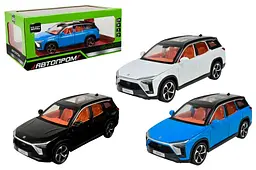 Іграшкова машинка позашляховик Nio ES8 1:24 Автопром світлозвукові ефекти AP7732, коробка р.к. 28x16x12, 8см