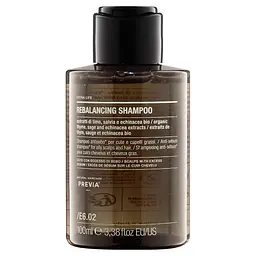 Себорегулювальний шампунь для жирної шкіри голови Previa E6.02 Rebalancing Shampoo 100 мл