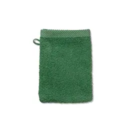 Рушник-рукавичка для обличчя KELA Ladessa зелене листя 15х21 см (24592)
