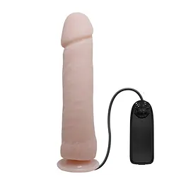 Вібратор - The Big Penis Strong Stimulation Vibrator, 26 см - мініатюра 8