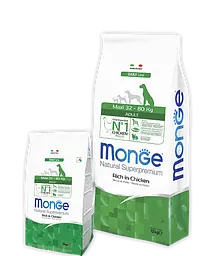 Сухий корм Monge Dog Maxi Adult з куркою для дорослих собак великих порід 3 кг