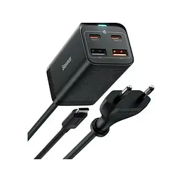 Мережевий зарядний пристрій Baseus GaN3 Pro Desktop Fast Charger 2U+2C 100W EU чорний (CCGP000101) CCGP000101 - мініатюра 2