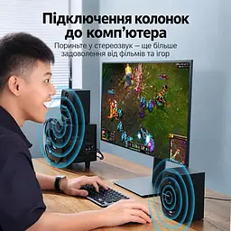 Аудиокабель-переходник для стереозвука UGREEN AV170 длина 3 м тюльпаны mini-jack мини-джек 3,5-мм штекер на 2 RCA-штекера работает в обоих направлениях тест на 3000 сгибаний хлопковая сетчатая оплётка медно-коричневый (80848) - миниатюра 9