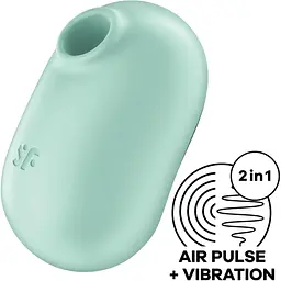 Вакуумний стимулятор із вібрацією Satisfyer Pro To Go 2 Mint - мініатюра 2