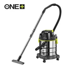 Пилосос акумуляторний будівельний RYOBI R18WDV-0 ONE+ (+ Всмоктуючий шланг, ручка, телескопічна штанга, насадка для підлоги, щіл - мініатюра 2