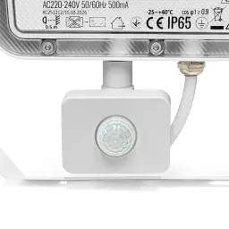 Прожектор Videx F5 100W 3000-5000-6500K з датчиком руху 230V White (VL-F5-100CW-S) - мініатюра 6