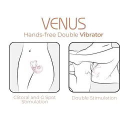 Смарт-вібратор для пар Adrien Lastic Venus + APP, подвійний, можна носити під одягом, 10 режимів - мініатюра 8