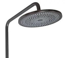 Душова система універсальна Qtap Slavonice Gunmetal Black PVD з виливом QTSLA111GMB45905 - мініатюра 5