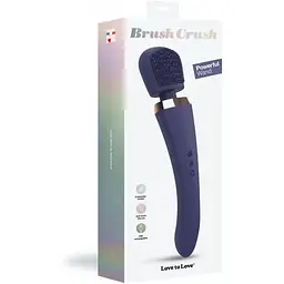 Вібромасажер із силіконовою щіточкою Love to Love Brush Crush - Midnight Indigo - мініатюра 6