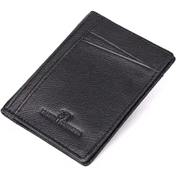 Чоловічий гаманець для карток з натуральної шкіри ST Leather 8х11х0,5 см acs0029622