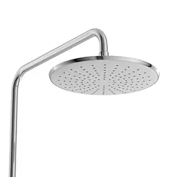Душова система з термостатом Volle Sistema верхній душ d250 мм хром 1598.090101, Хром - мініатюра 5