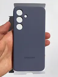 Оригінальний силіконовий чохол для Samsung Galaxy S24 Plus (S926) Silicone Case Violet EF-PS926TVEGWW - мініатюра 5