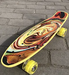 Пеніборд Best Board для дітей Золотий зі світними колесами - мініатюра 2