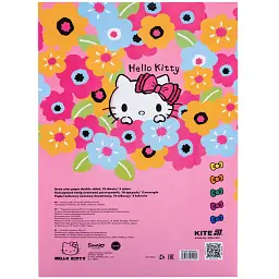 Папір кольоровий Kite Hello Kitty неоновий A4 10 аркушів 5 кольорів (HK24-252-1) - мініатюра 4