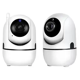 Розумна IP Wifi камера FullHD, з автотрекінгом і датчиком руху, нічним баченням, оберт 360°+ радіоняня, Біла (3853447068) - мініатюра 3