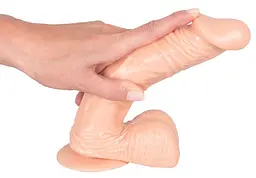 Фалоімітатор European Lover Large, 22.5 см (тілесний) - мініатюра 4