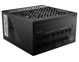 Блок живлення 1000 Вт, MSI MPG A1000G PCIE5, Black, модульний, 80+ Gold, Active PFC, 13.5 см, 4xMolex / 12xSATA / 1x16-pin / 6x6+2-pin / 1x4+4-pin / 1x20+4-pin, захист OCP/OVP/OPP/OTP/SCP/UVP