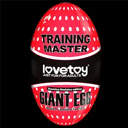 Мастурбатор яйце Lovetoy Giant Egg Stamina Nodules Edition прозорий - мініатюра 3