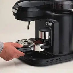 Рожкова кавоварка еспресо Ariete 1318 Espresso Moderna Black (1318/02) - мініатюра 3