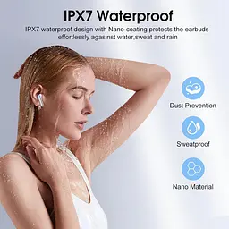 Bluetooth навушники 5.4 з ENC, LED-дисплеєм, захистом IP7 та до 40 год роботи - мініатюра 7