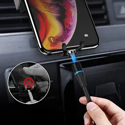 Дата кабель USB 2.0 AM to Lightning + Micro 5P + USB-C 1.0m Magnetic ColorWay (CW-CBUU038-BK) - мініатюра 7