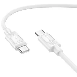 Дата кабель Hoco X122 Benefit Type-C to Type-C 60W 1 м White - мініатюра 2