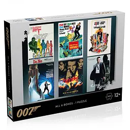 Пазл Winning Moves James Bond 007 Actor Debut Poster 1000 елементів - мініатюра 2